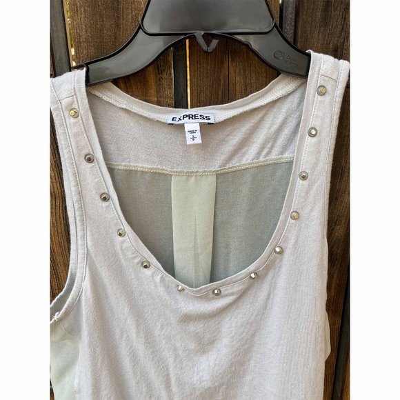 Express Light Blue Jeweled Tank Top – size small - Picture 3 of 4